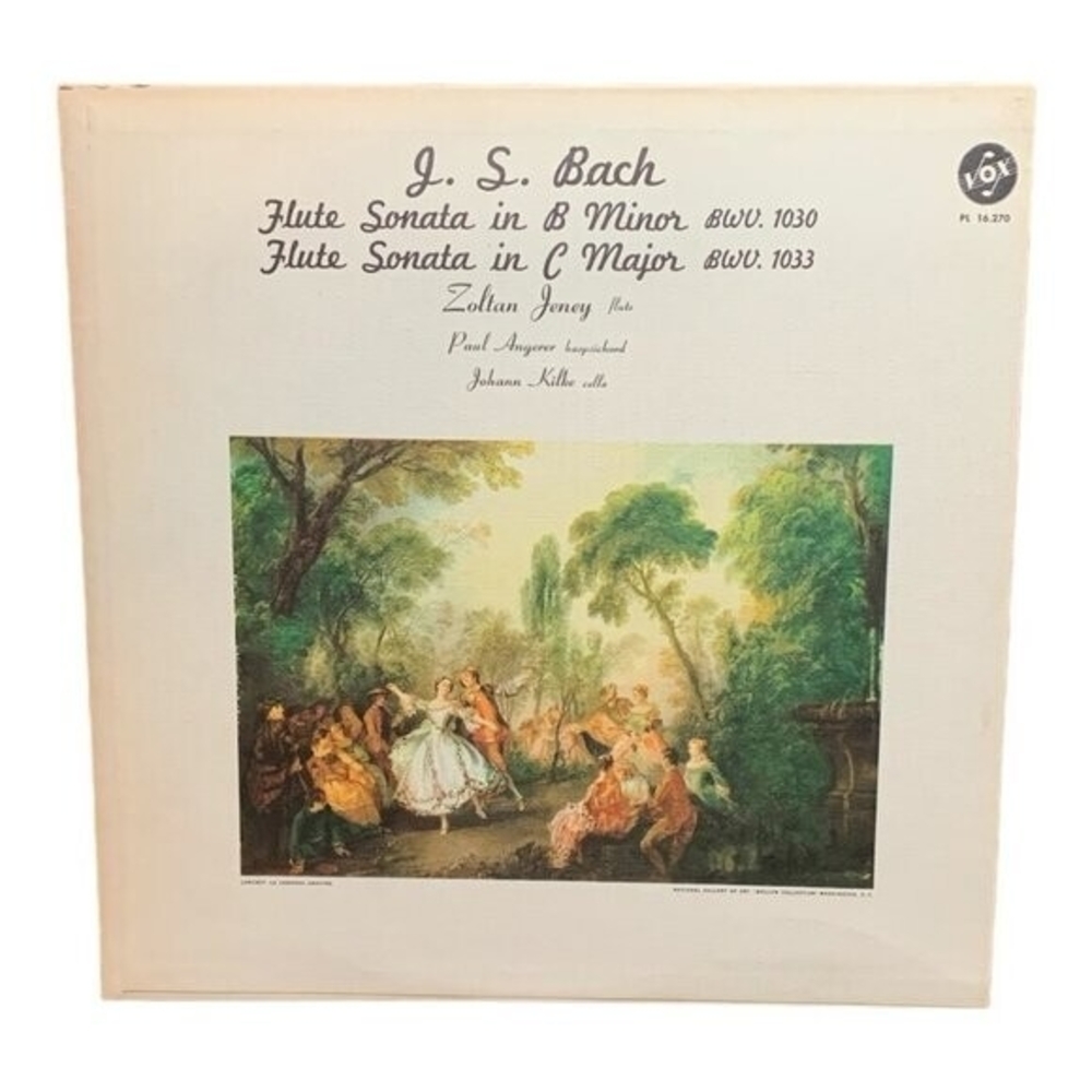 LP Johann Sebastian Bach  - Flute Sonatas Vinyl Record